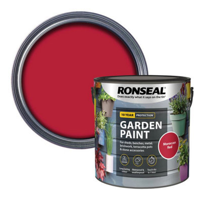 Ronseal 39445 Garden Paint Moroccan Red 2.5 litre RSLGPMR25L