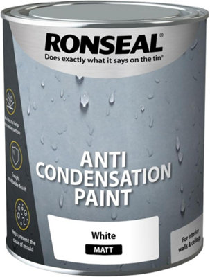 Ronseal Anti-Condensation Matt Finish Paint - White 750 ml