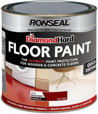 Ronseal Diamond Hard Floor Paint Tile Red 750ml