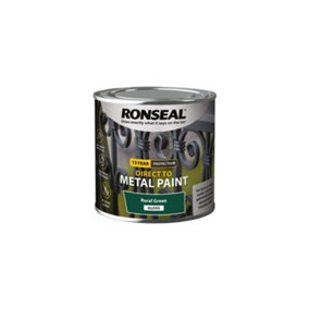 Ronseal Direct to Metal Paint Gloss 250ml Rural Green