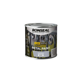 Ronseal Direct to Metal Paint Gloss 250ml Steel Grey