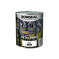 Ronseal Direct to Metal Paint Gloss 750ml White