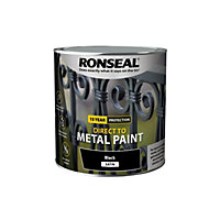 Ronseal Direct to Metal Paint Satin 2.5L Black