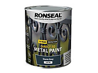 Ronseal Direct to Metal Paint Satin 750ml Storm Grey