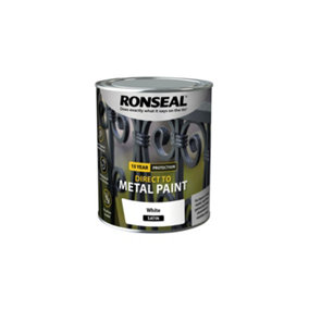 Ronseal Direct to Metal Paint Satin 750ml White