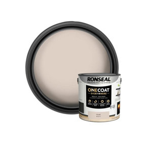 Ronseal KCB.7015103.22604.76 One Coat Everywhere Interior Paint Clay Matt 2.5 litre RSLOCECM25L