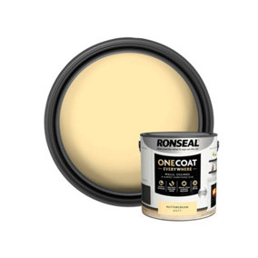 Ronseal KCB.7015103.41804.76 One Coat Everywhere Interior Paint Buttercream Matt 2.5 litre RSLOCEBM25L