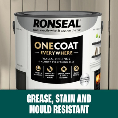 Ronseal KCB.7015103.62504.76 One Coat Everywhere Interior Paint Evergreen Matt 2.5 litre RSLOCEEM25L
