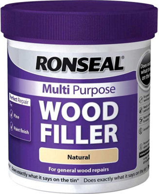 Ronseal Multi Purpose Wood Filler Natural 250g Fast Drying Repair for ...