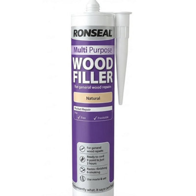 Ronseal Multi Purpose Wood Filler Natural 310ml Cartridge Repair for ...