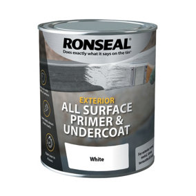 Ronseal One Coat All Surface Primer & Undercoat Paint 750ml White