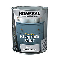 Ronseal One Coat Chalky Furniture Paint 750ml Dove Grey