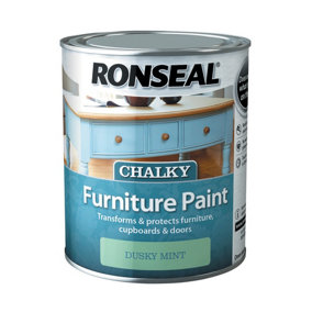 Ronseal One Coat Chalky Furniture Paint 750ml Dusky Mint