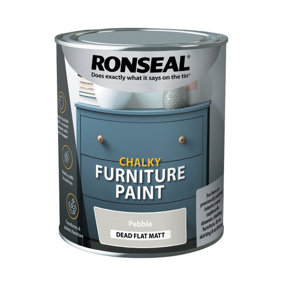 Ronseal One Coat Chalky Furniture Paint 750ml Pebble