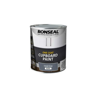 Ronseal One Coat Cupboard Melamine MDF Paint 750ml Cobalt
