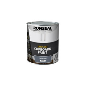 Ronseal One Coat Cupboard Melamine & MDF Paint 750ml Cobalt Grey