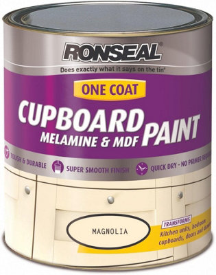 Ronseal One Coat Cupboard, Melamine MDF Paint Satin 750ml