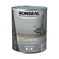 Ronseal One Coat Tile Paint Granite Grey 750ml