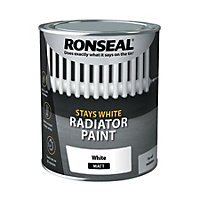 Ronseal Stays White Radiator Paint White Matt 750ml