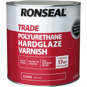 Ronseal Trade Hardglaze Varnish 2.5L