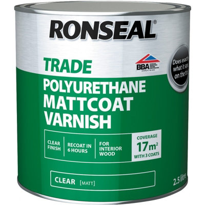Ronseal Trade Mattcoat Varnish 2.5L