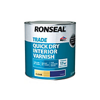 Ronseal Trade Quick Dry Interior Varnish Clear Satin 2.5L