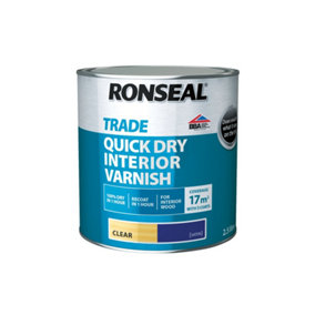 Ronseal Trade Quick Dry Interior Varnish Clear Satin 2.5L