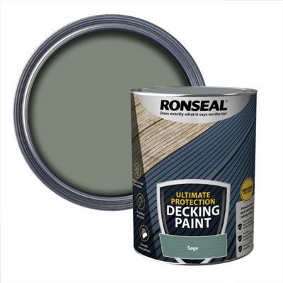 Ronseal - Ultimate Protection Decking Paint 5L - Sage
