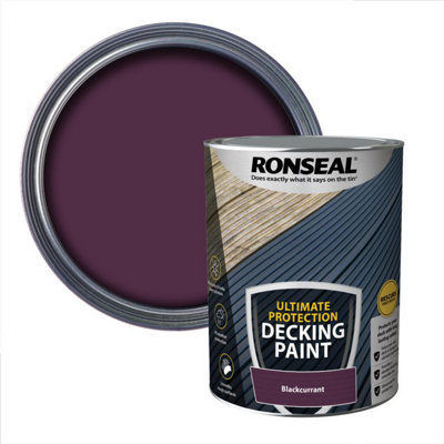 Ronseal - Ultimate Protection Decking Stain 5L - Blackcurrant