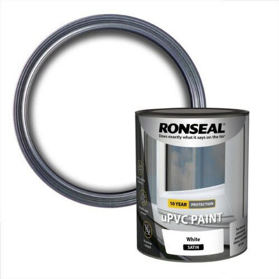 RONSEAL uPVC PAINT WHITE SATIN 750ml