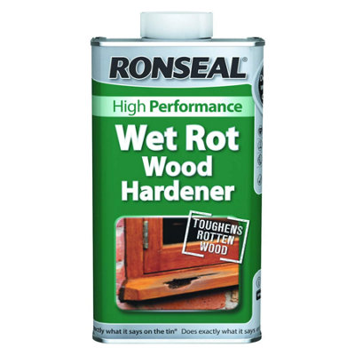 Ronseal Wet Rot Wood Hardener 250ml Restores Rotten Wood Doors Windows ...