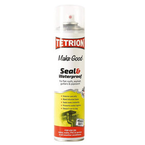 Roof and Gutter Sealant Tetrion Seal and Waterproof Bitumen Sealer 400ml x 3
