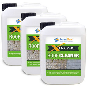 Roof Cleaner Xtreme, Powerful Black Spot Remover, Removes Dirt, Grime and Algae, 3 x 5L