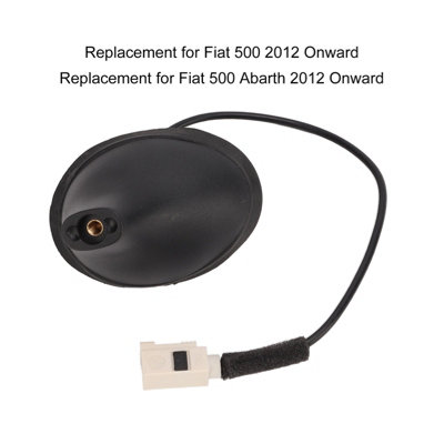Base D'antenne Pour Fiat 500, Bravo, Grande Punto, Stilo, Croma - Noire, Plastique/métal, Pièce Neuve
