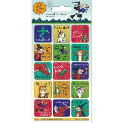 Room On The Broom Sparkle Reward Stickers Multicoloured (One Size)
