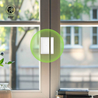 Roombanker AES Door Sensor: Hub Required, Secure Monitoring