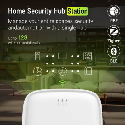 Roombanker Station Home Security Hub - Advanced Smart Automation System, Supports 128 Devices