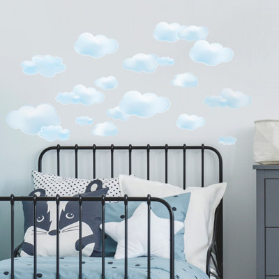 RoomMates Blue Clouds Peel & Stick Wall Decals