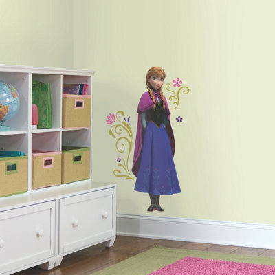 RoomMates Blue Frozen's Anna Giant Peel & Stick Wall Decals