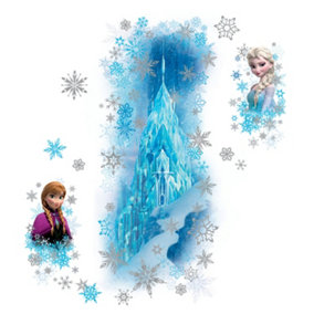 RoomMates Frozen Ice Palace With Else & Anna Giant Peel & Stick Wall Decals