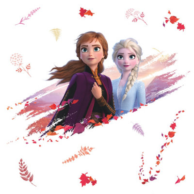 RoomMates Frozen II Elsa & Anna Giant Peel & Stick Wall Decals