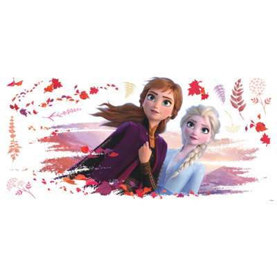 RoomMates Frozen II Elsa & Anna Giant Peel & Stick Wall Decals
