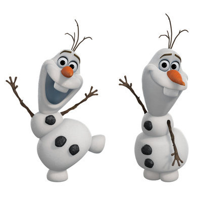 RoomMates Frozen Olaf The Snow Man Peel & Stick Wall Decals