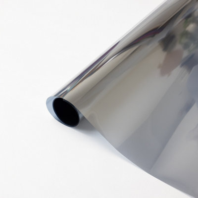 RoomMates Heat Control Mirror Silver 61cm x 1.88m Static Cling Window Film