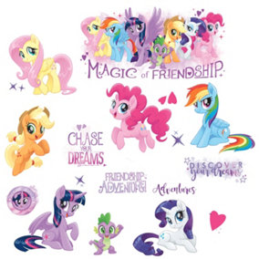 RoomMates My Little Pony The Movie Peel & Stick Wall Decals With Glitter
