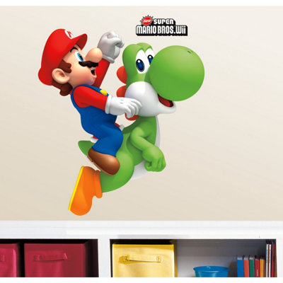 RoomMates Nintendo Yoshi/Mario Giant Peel & Stick Wall Decals