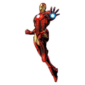RoomMates Red Iron Man Giant Peel & Stick Wall Decals With Glow