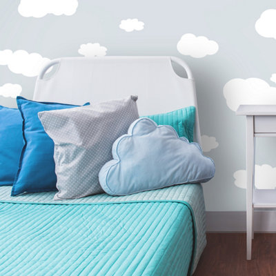 RoomMates White Clouds Peel & Stick Wall Decals