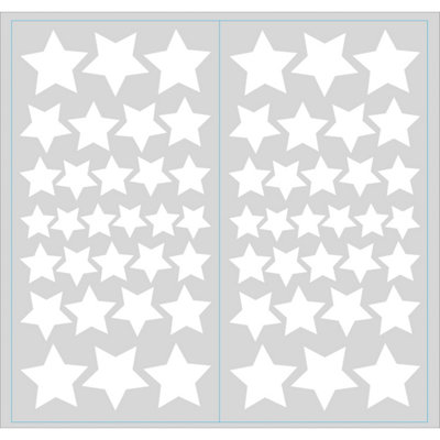 RoomMates White Glow In The Dark Stars Peel & Stick Wall Decals