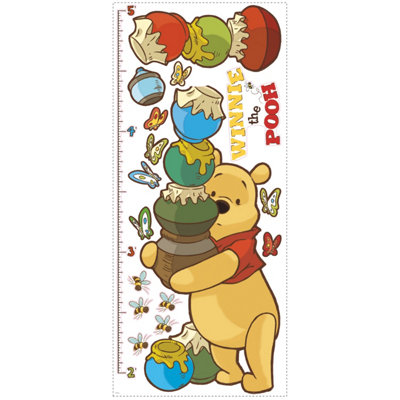 RoomMates Winnie The Pooh Pooh Inches Growth Chart DIY at B&Q